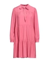Honorine Woman Mini Dress Pastel Pink Size M Viscose, Rayon