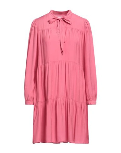 Honorine Woman Mini Dress Pastel Pink Size M Viscose, Rayon