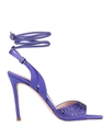 Liu •jo Leonie Hanne X  Woman Sandals Purple Size 6 Textile Fibers