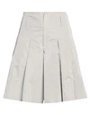 Ermanno Scervino Woman Shorts & Bermuda Shorts Light Grey Size 4 Polyester