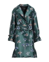 Emporio Armani Woman Overcoat Green Size 12 Polyester In Green