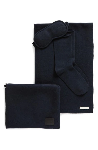 Vince Wool And Cashmere Travel Set In Black