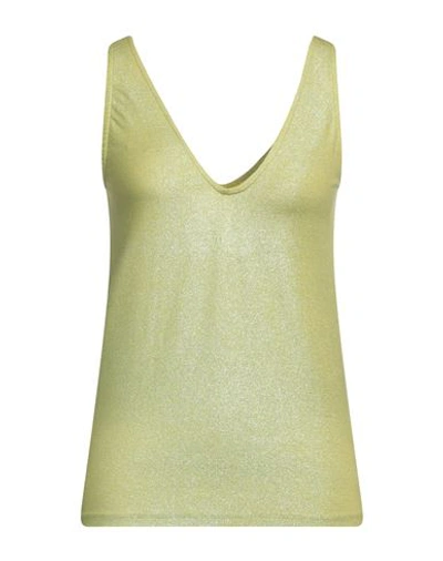 Majestic Filatures Woman Top Lime Green Size 3 Viscose, Elastane
