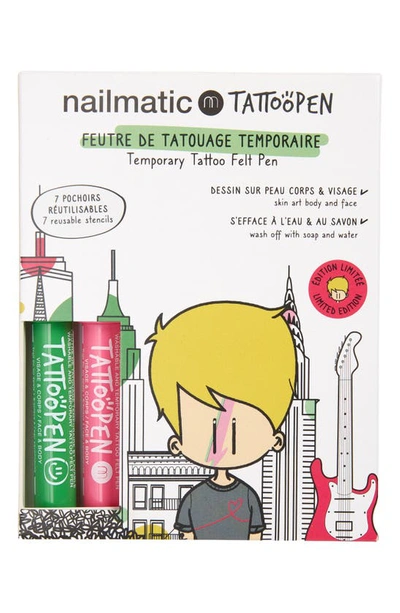 Nailmatic Kids' Nyc Theme Washable Tattoo Pens In Asst