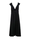 Liu •jo Woman Midi Dress Black Size 4 Polyester