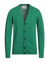 Lucques Man Cardigan Green Size 40 Wool, Cashmere