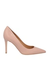 Deimille Woman Pumps Dove Grey Size 7 Soft Leather In Pink