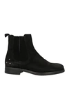 BE EDGY BE EDGY MAN ANKLE BOOTS BLACK SIZE 12 SOFT LEATHER