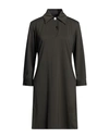Rrd Woman Mini Dress Dark Green Size 8 Polyamide, Elastane