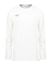 Y-3 MAN T-SHIRT WHITE SIZE L COTTON, ELASTANE