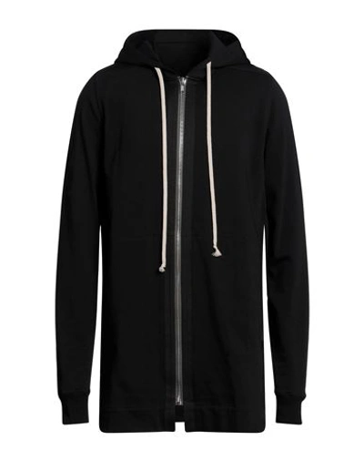 Rick Owens Man Sweatshirt Black Size S Cotton In Black