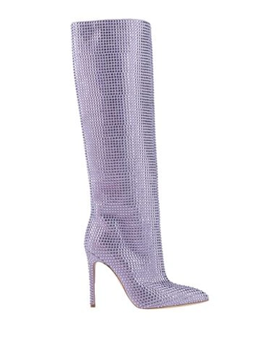 Paris Texas Woman Boot Lilac Size 8 Soft Leather In Purple