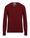 Ballantyne Man Sweater Burgundy Size 52 Cashmere In Red