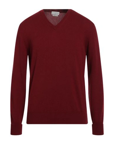 Ballantyne Man Sweater Burgundy Size 52 Cashmere In Red