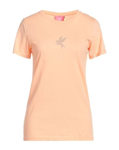 One Teaspoon Woman T-shirt Apricot Size M Cotton In Orange
