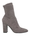 Primadonna Woman Ankle Boots Lead Size 11 Textile Fibers In Grey