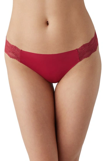 B.tempt'd By Wacoal B.bare Thong In Haute Red