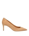 Deimille Woman Pumps Sand Size 7 Soft Leather In Beige