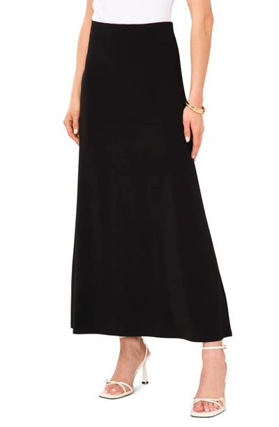 Vince Camuto Women's Textured A-line Maxi Skirt In Rich Black