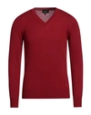 Emporio Armani Man Sweater Brick Red Size L Cashmere