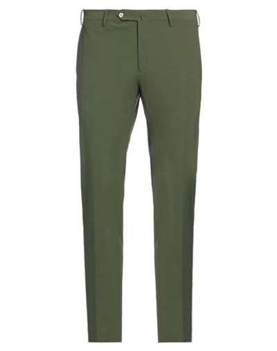 Pt Torino Man Pants Military Green Size 40 Polyamide, Elastane