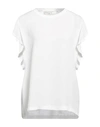 19.70 Nineteen Seventy Woman T-shirt White Size L Lyocell, Cotton