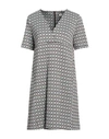 Paul & Joe Woman Mini Dress Dark Brown Size 6 Cotton, Polyethylene, Polyamide, Rubber In Brown