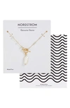 NORDSTROM BEADED FRESHWATER PEARL PENDANT NECKLACE