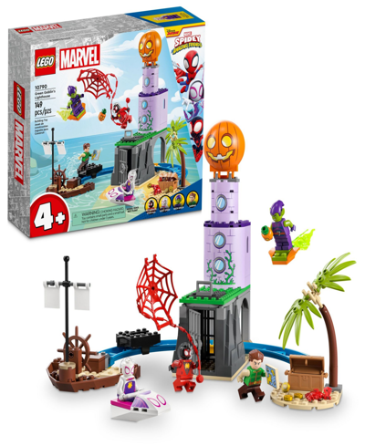 Lego Kids' Spidey Team Spidey At Green Goblin's Lighthouse 10790 Building Set, 149 Pieces In Multicolor