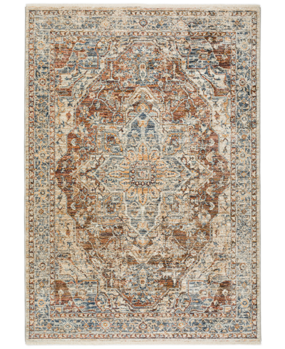 D Style Perga Prg9 1'8" X 2'6" Area Rug In Orange