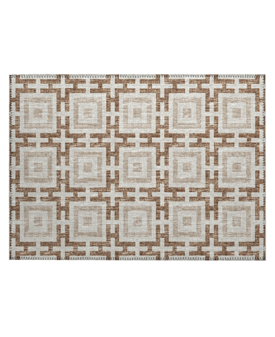 D Style Robbey Washable Rby1 1'8" X 2'6" Area Rug In Taupe
