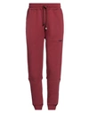 Dondup Man Pants Burgundy Size L Cotton In Red