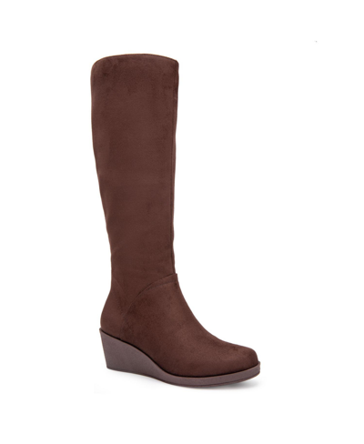 Aerosoles Binocular Boots In Java Faux Suede