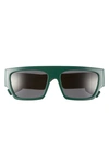 Burberry Micah 58mm Square Sunglasses In Green