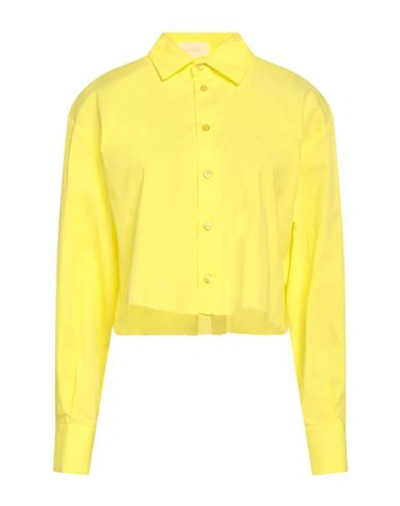 Vicolo Woman Shirt Yellow Size Onesize Cotton
