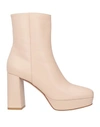 Gianvito Rossi Daisen Vitello 95 Blush Leather Ankle Boots In Pink
