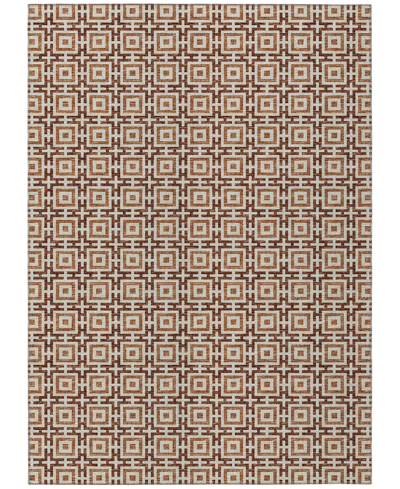 D Style Robbey Washable Rby1 5' X 8' Area Rug In Paprika