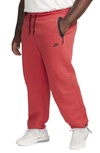 Nike Men's  Sportswear Tech Fleece Open-hem Sweatpants In Red