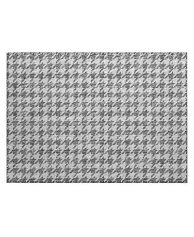 D Style Hinton Hn1 1'8" X 2'6" Area Rug In Gray