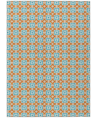 D Style Robbey Washable Rby1 5' X 8' Area Rug In Orange