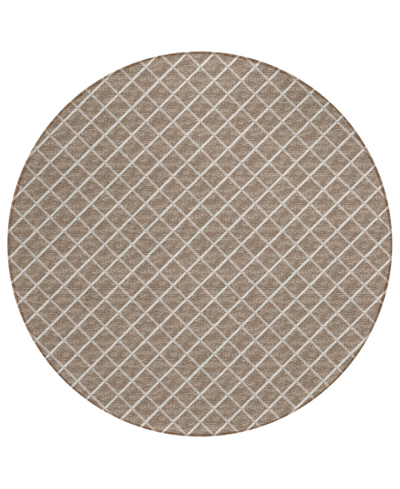 D Style Victory Washable Vcy1 6' X 6' Round Area Rug In Taupe