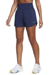 Nike Women's One Dri-fit Ultra High-waisted 3" Brief-lined Shorts In Blue