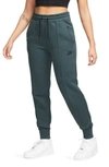 Nike Women's  Sportswear Tech Fleece Mid-rise Jogger Pants In Green