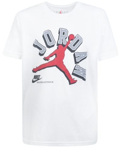 Jordan Kids' Little Boys Varsity Jumpman Short Sleeve T-shirt In White