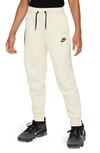 Nike Sportswear Tech Fleece Big Kids' (boys') Pants In Coconut Milk/black/black