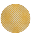 D Style York Yo1 6' X 6' Round Area Rug In Gold