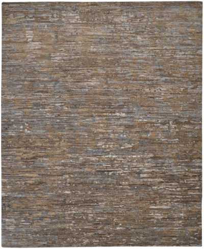 Simply Woven Conroe R6822 5'6" X 8'6" Area Rug In Brown,gray