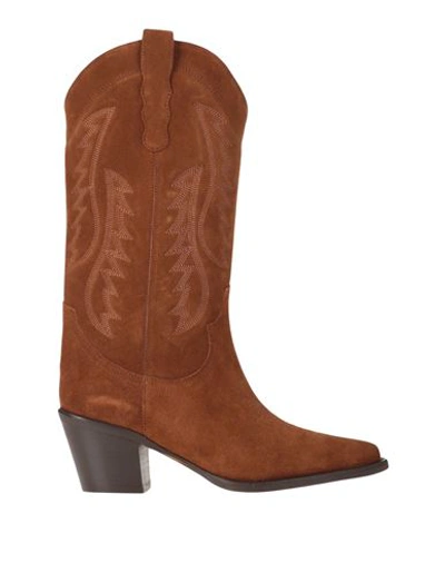 Jonak Woman Knee Boots Camel Size 11 Soft Leather In Beige