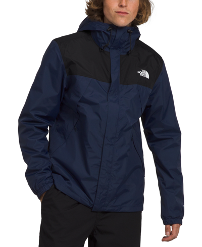 The North Face Seasonal Mountain Button Hooded Jacket In Blue
