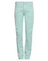 Shop Jacob Cohёn Man Pants Light Green Size 31 Cotton, Elastane